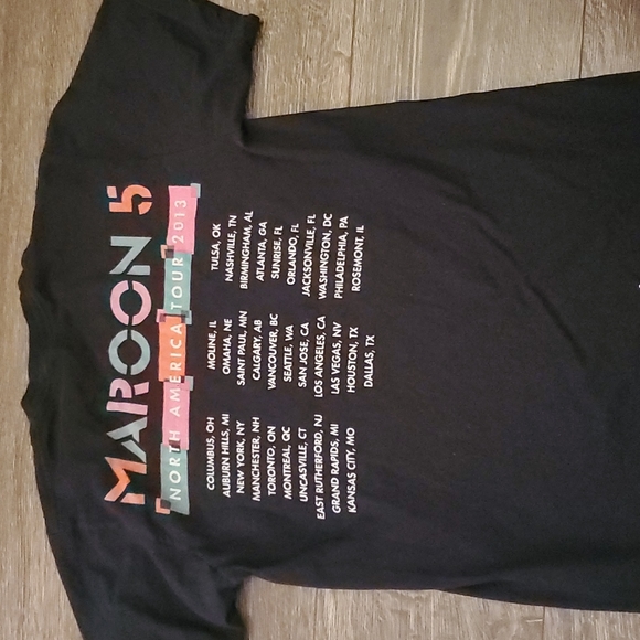 Maroon 5 North America Tour 2013 Tshirt SMALL - Picture 4 of 5